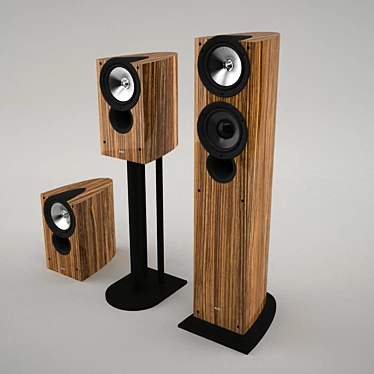 Premium Sound: KEF IQ 30-50 3D model image 1 