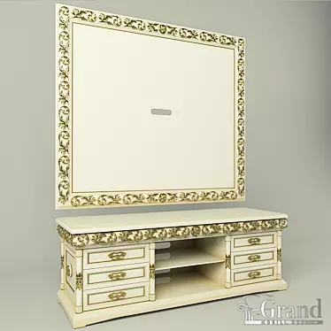 &quot;Jacqueline&quot; panel TV and nightstand, &quot;Grand&quot;