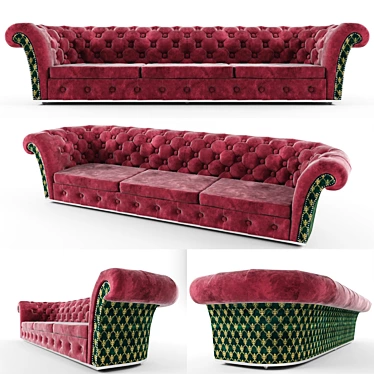 Modern Modular Sofa: Inspired by Mustapha3D 3D model image 1 