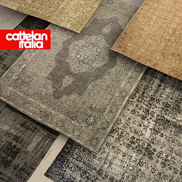 Luxury Cattelan Rugs: 2000x3000 or 2400x3400 Sizes 3D model image 1 