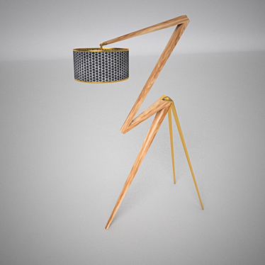 Giselle's Grace Floor Lamp 3D model image 1 