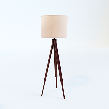 Sleek 150x50 Floor Lamp 3D model image 1 