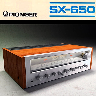 Vintage Pioneer SX-650 Receiver 3D model image 1 