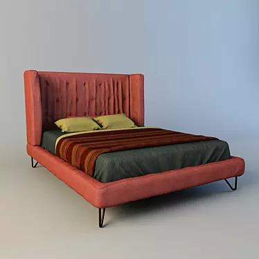 Elegant Letto Vendome Bed 3D model image 1 