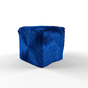 Title: Modern Mesh Pouf 3D model image 1 