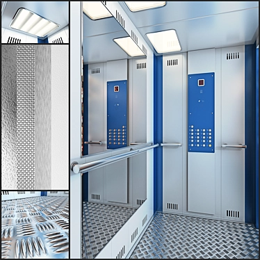 KMZ Elevator: Various Finishes Available 3D model image 1 