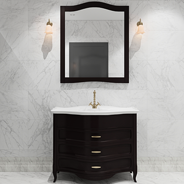 Elegant Joanna Bathroom Set 3D model image 1 