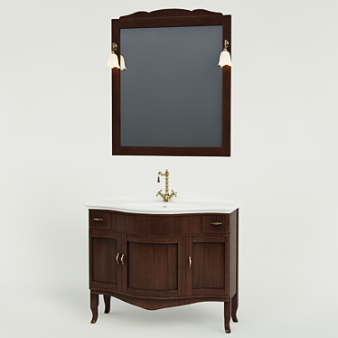 La Beaute Nora - Classic Bathroom Furniture 3D model image 1 