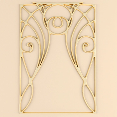 Elegant Stucco Nouveau 3D model image 1 