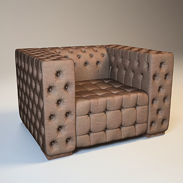 Sleek Capitol Serge Sofa 3D model image 1 