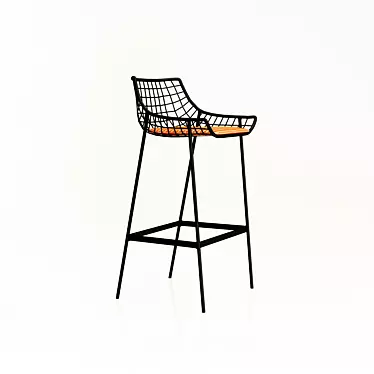 Sunny Retreat Stool 3D model image 1 