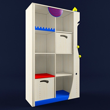 HABA Kids Bookcase: Organize and Inspire 3D model image 1 