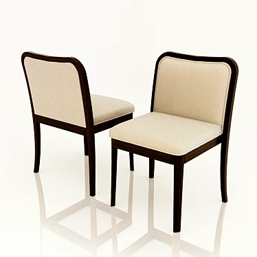 Elegant Stackable Side Chair 3D model image 1 