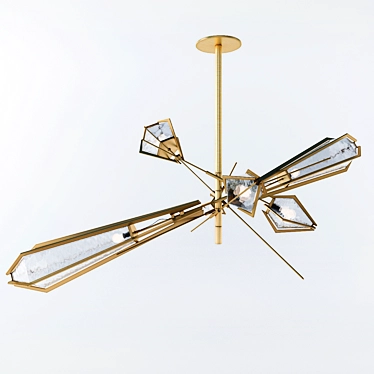 Elegant Harlow Chandelier 3D model image 1 