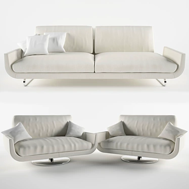 ComfortMax Sofa 3D model image 1 
