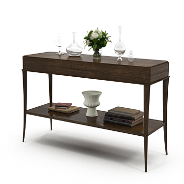 Elegant Coco Console Table 3D model image 1 