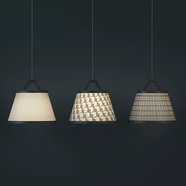 Customizable Perforated DIY Lamps 3D model image 1 