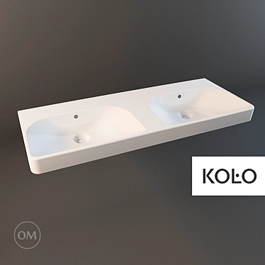 KOLO TRAFFIC Double Sink, 120 cm 3D model image 1 