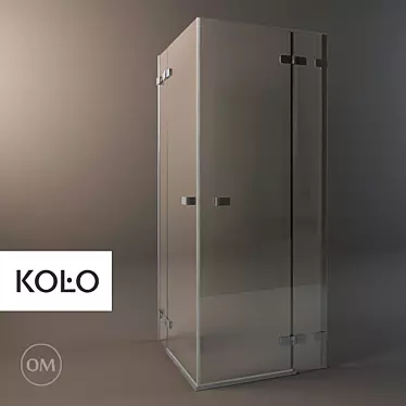 KOLO Next 80: Sleek Square Shower Cabin 3D model image 1 