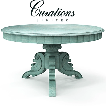 Curations French Round Table - 55" Diameter 3D model image 1 