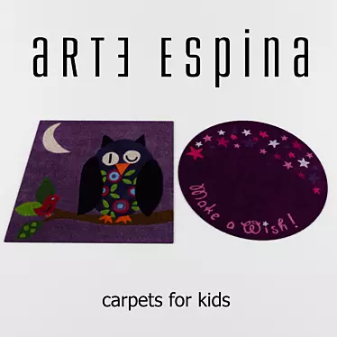 Adorable Kids' Rugs: Arte-Espina Collection 3D model image 1 