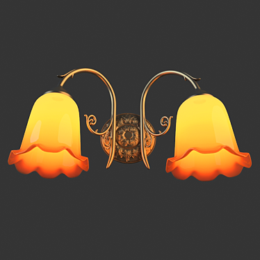 Victorian Sconce: Classic Elegance 3D model image 1 