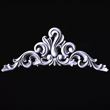 Elegant Decorative Molding 3D model image 1 