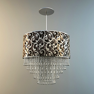 Elegant Vintage Chandelier 3D model image 1 