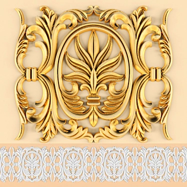 Classic Stucco Design 3D model image 1 