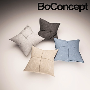 Leather Accent Pillow 3D model image 1 