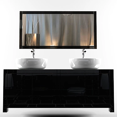 Mirrored chest of drawers washbasin - a collection of Visionnaire Wellness