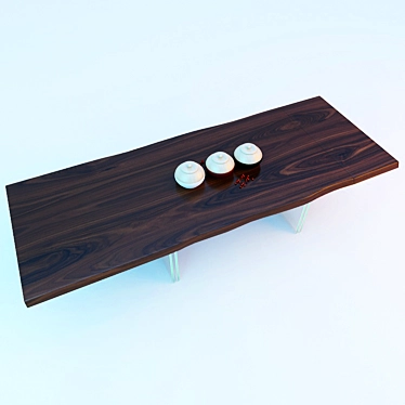 Modern Minimalist Table: IKON DRIVE 3D model image 1 