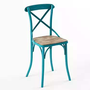 Industrial Loft Art Iron Chair 3D model image 1 