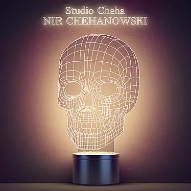  Illuminating Skull: BULBING Lamp 3D model image 1 
