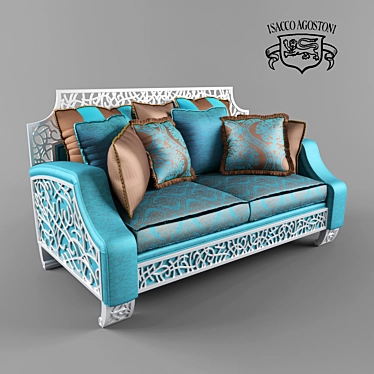 Isacco Agostoni Salotti Sofa: Salotto Impero Art. 1272 3D model image 1 