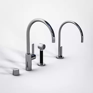 Designer Kitchen Faucet Set: Dorn Bracht Tara Ultra 3D model image 1 