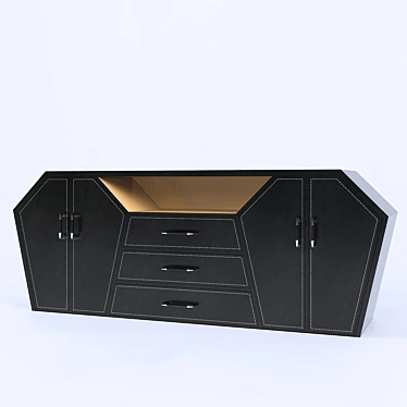 Multi-Functional Office Cupboard 3D model image 1 