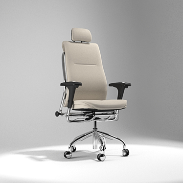 Elegant Ergonomic Chair 3D model image 1 