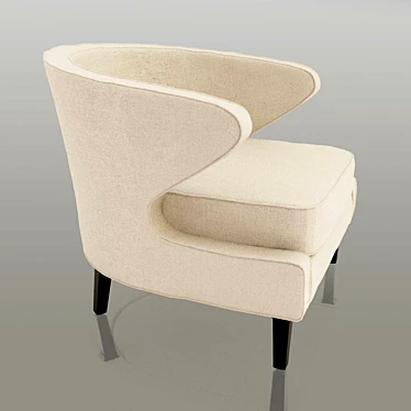 Contemporary Lorae Lounge Chair 3D model image 1 