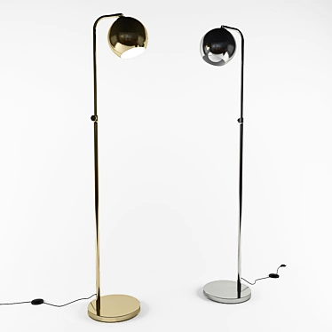 Gilded Gumball Glow Floor Lamp 3D model image 1 