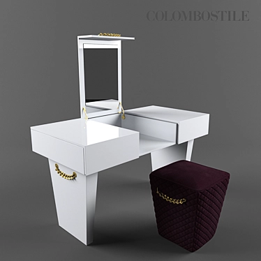 Elegant Vanity Set - Art.4676 TL & Art.4678 PNA 3D model image 1 