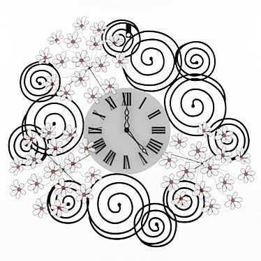 Modern Wall Clock 3D model image 1 