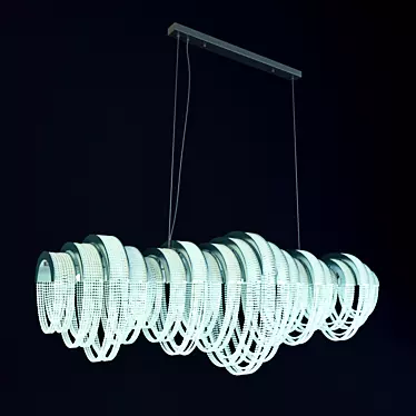 Luxury Crystal City Lights Suspension SP7 3D model image 1 