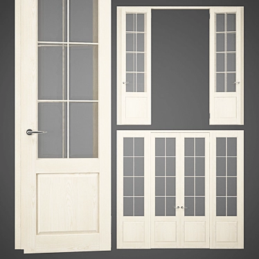 Versatile Door Partition 3D model image 1 