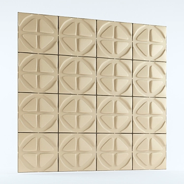 3D Wave Wall Panel 3D model image 1 