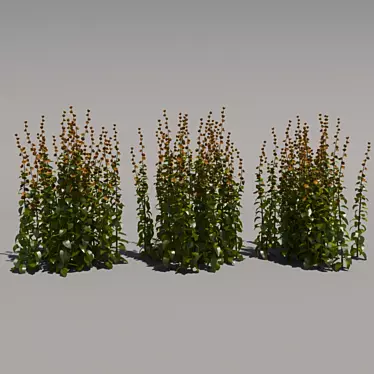 Tall Third Generation Flowers 3D model image 1 