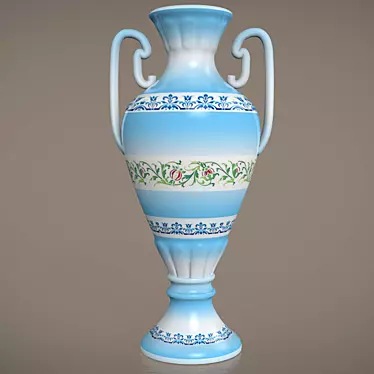 Elegant Glass Vase 3D model image 1 