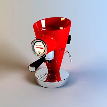 Bugatti Coffee Machine: Italian Elegance 3D model image 1 