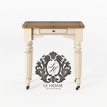 Keywest Small Console - Versatile Birch/Oak Console 3D model image 1 