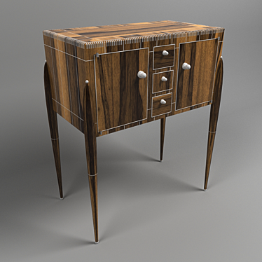 Vintage Classic Cabinet 3D model image 1 